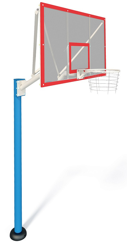 Баскетбольна стійка 180 на 105 см зі щитом УТ410.1