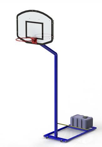 Мобільна стійка для стрітболу для баскетболу SL417, фото 2
