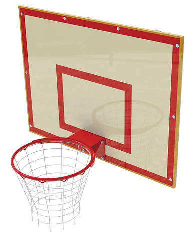 Щит баскетбольний шкільний з кріпленням до стіни 120х90 мм УТ405-01, фото 1