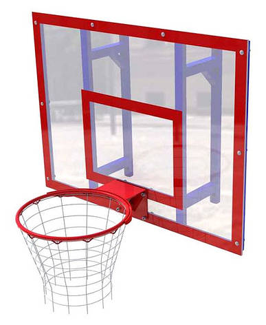 Щит баскетбольний шкільний з кріпленням до стіни 120 на 90 мм УТ405.1-01, фото 1