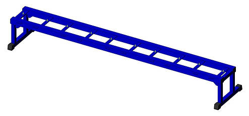 Лавка запасних на 5 місць без сидінь для стадіону SL498.2, фото 2