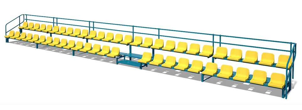 Трибуна 15 метрів на 52 місця без сидінь для стадіонів SL432