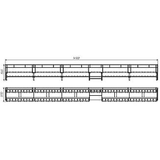 Трибуна 15 метрів на 52 місця без сидінь для стадіонів SL432, фото 2