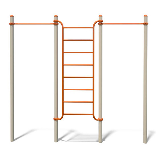 Вуличний турник-сходи шведська стінка спортивний комплекс S836.2