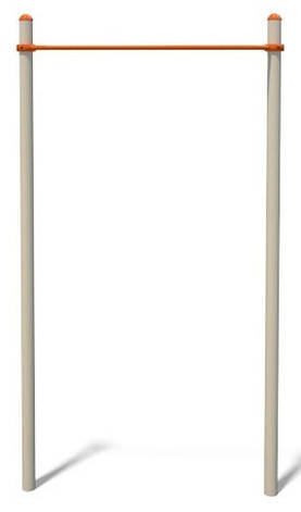 Вуличний турник одинарний довжина 1.7 м спортивний комплекс S832.2, фото 1