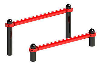 Вуличні бруси-прес спортивний комплекс S834.4, фото 2