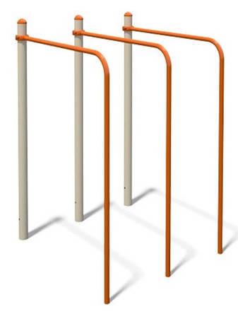 Вуличні бруси потрійні спортивний комплекс S834.5, фото 1