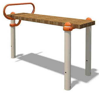 Вулична лавка спортивна горизонтальна спортивний комплекс S835.1, фото 1