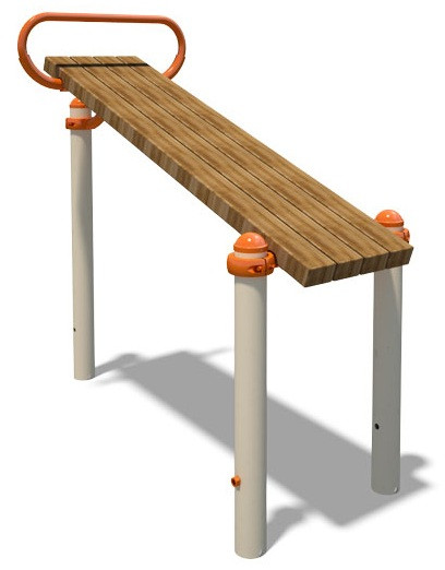 Вулична лавка спортивна похила спортивний комплекс S835.2