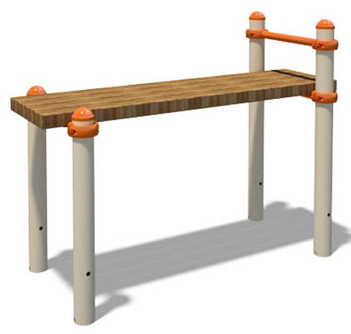 Вулична лавка спортивна горизонтальна спортивний комплекс S835.4