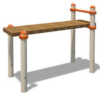 Вулична лавка спортивна горизонтальна спортивний комплекс S835.4, фото 1