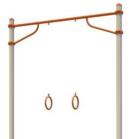 Вуличні кільця гімнастичні спортивний комплекс S839.3, фото 2