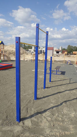 Вуличний турник потрійний спортивний комплекс KID610, фото 2