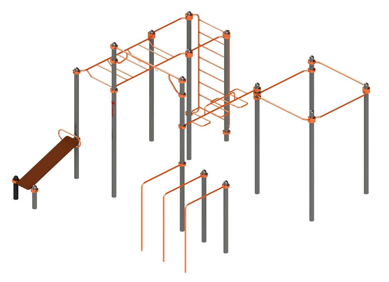 Вуличний гімнастичний спортивний комплекс Воркаут WL204