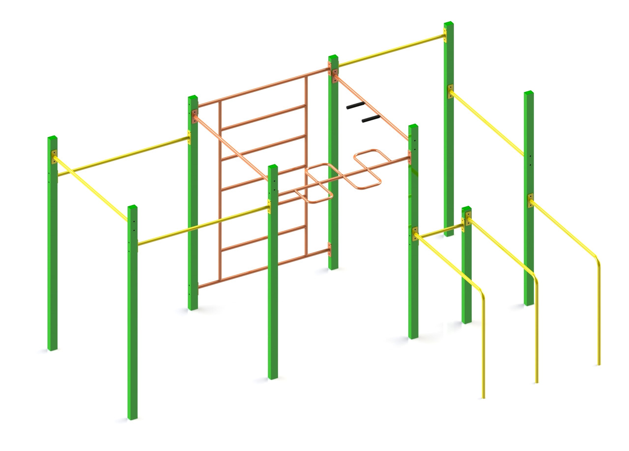 Вуличний гімнастичний спортивний комплекс Воркаут WL201.2