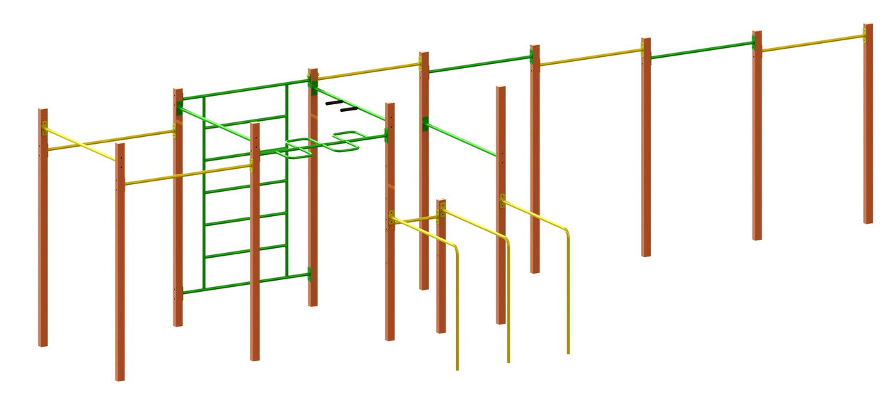 Вуличний гімнастичний спортивний комплекс Воркаут WL201.4