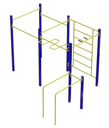 Вуличний гімнастичний спортивний комплекс Воркаут WL201.6, фото 1