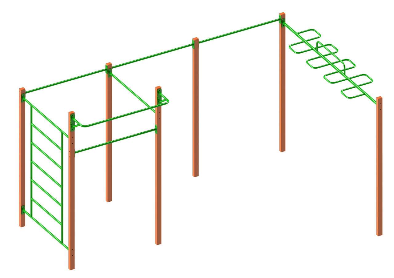 Вуличний гімнастичний спортивний комплекс Воркаут WL202.2