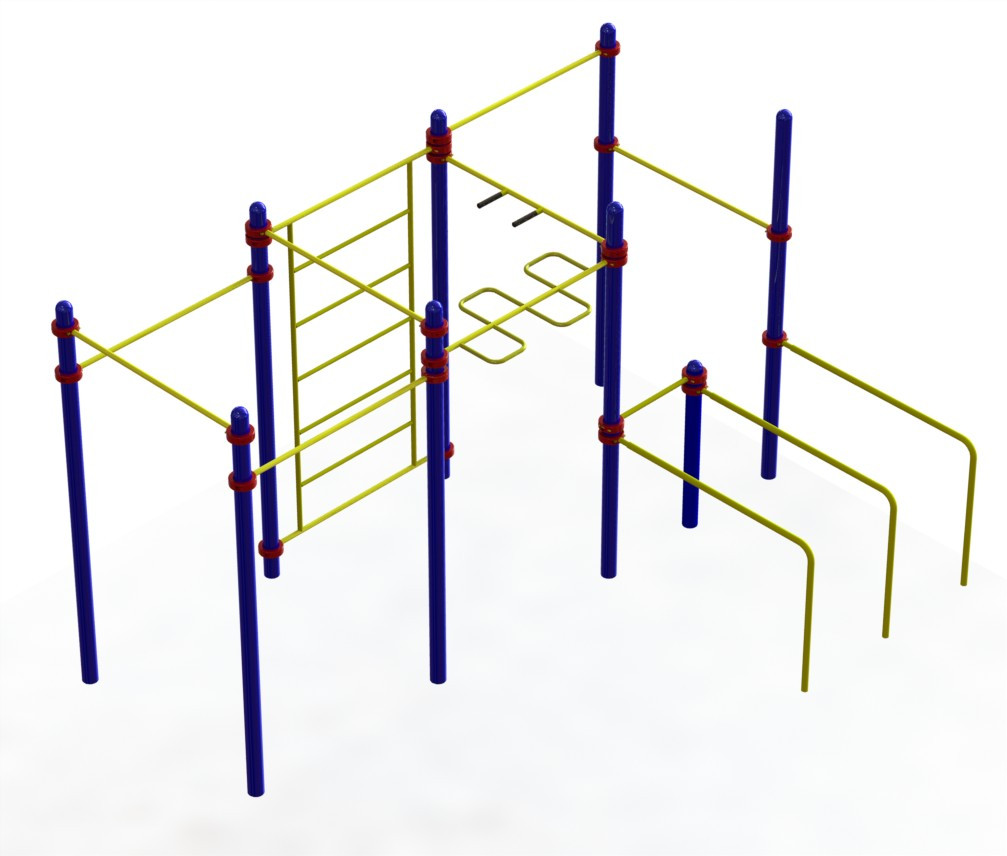 Вуличний гімнастичний спортивний комплекс Воркаут WL201