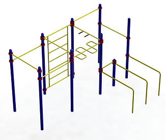 Вуличний гімнастичний спортивний комплекс Воркаут WL201, фото 1