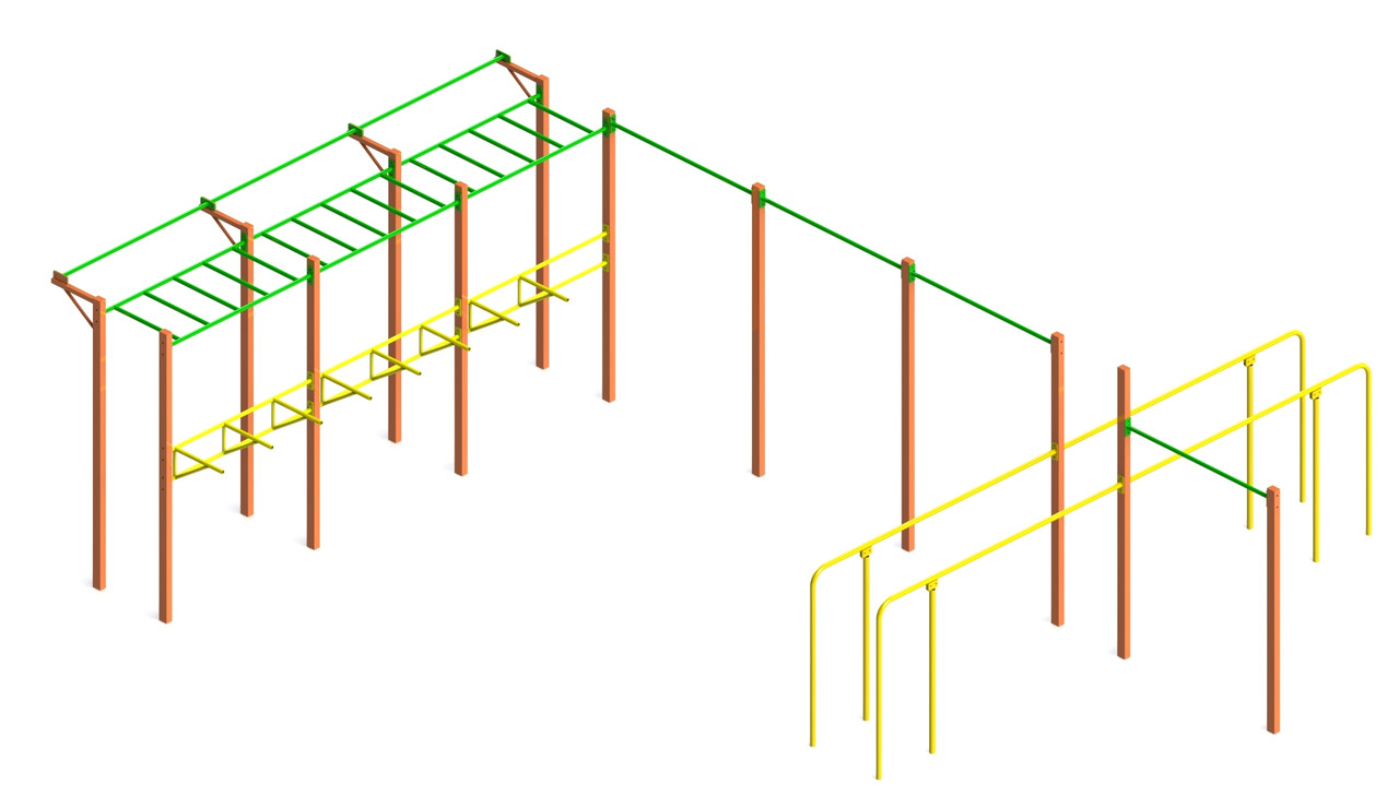Вуличний гімнастичний спортивний комплекс Воркаут WL205.2