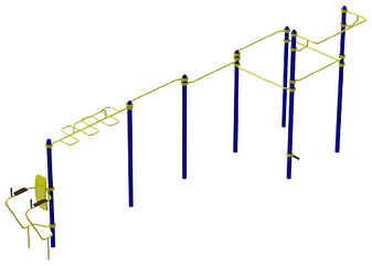 Вуличний гімнастичний спортивний комплекс Воркаут WL207.1, фото 1