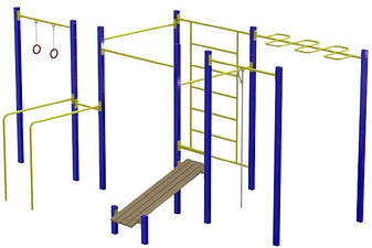 Вуличний гімнастичний спортивний комплекс Воркаут WL229, фото 1