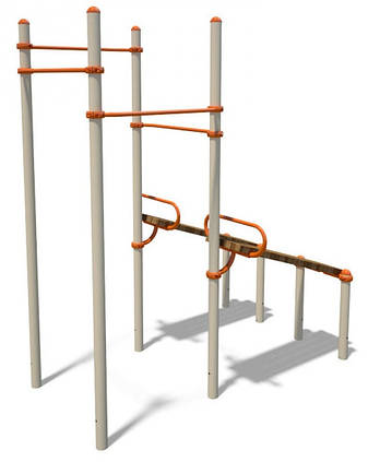 Спортивний комплекс з 2-ма похилими лавами Workout KZ S831.2, фото 2