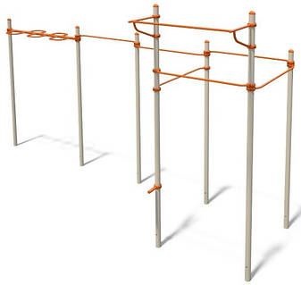 Спортивний комплекс з турніками і рукоходом Workout KZ S831.3, фото 2