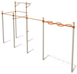 Спортивний комплекс з турніками і рукоходом Workout KZ S831.3, фото 1