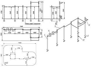 Спортивний комплекс з турніками і рукоходом Workout KZ S831.3, фото 3