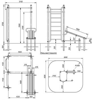 Спортивний комплекс для Воркаут Workout KZ S831.8, фото 2