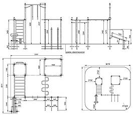 Спортивний комплекс Воркаут Workout KZ S831.9, фото 3