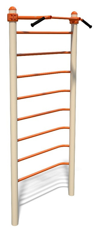 Вулична шведська стінка з турником станція Multifitness MF3.2