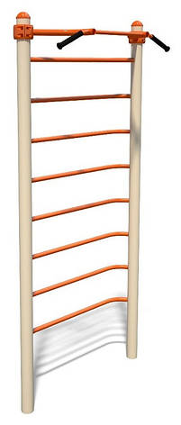 Вулична шведська стінка з турником станція Multifitness MF3.2, фото 1