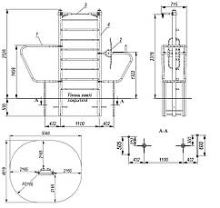 Вулична станція Multifitness з турником спортивний комплекс MF3.4, фото 2