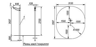Вуличний навіс для груші спортивний майданчик MF2.1, фото 2