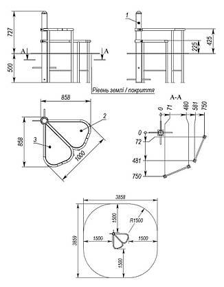 Вулична платформа для тренування ніг MF2.3, фото 2