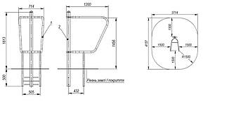 Вуличні бруси для віджимання спортивний майданчик MF2.5, фото 2