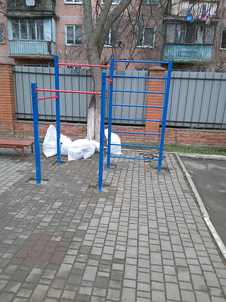 Спортивний комплекс турнік зі шведською стінкою KID675, фото 2