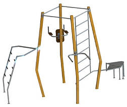 Мультифітнес станція вулична спортивні майданчики Medium FS801, фото 3