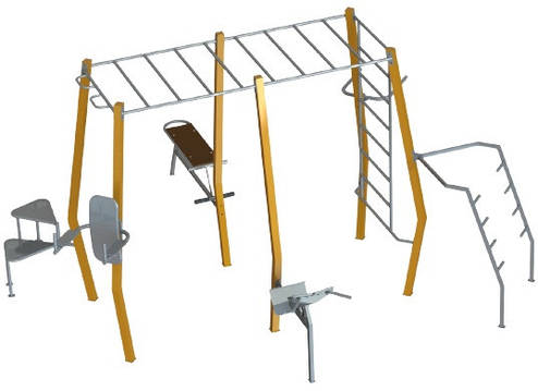 Мультифітнес станція вулична спортивні майданчики Max FS802, фото 1