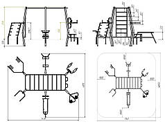 Мультифітнес станція вулична спортивні майданчики Max FS802, фото 5