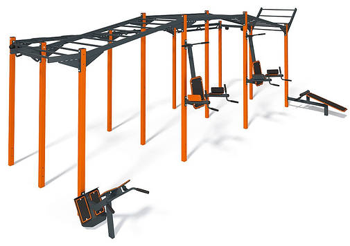 Спортивний комплекс для спортивний майданчиків Workout Large-4 F902.14, фото 1