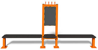 Лавка зі стендом для спортивних майданчиків Workout F902.422, фото 3