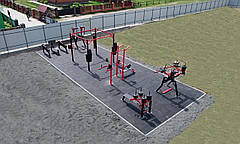 Спортивний вуличний комплекс Workout для відпрацювання ударів F902.40, фото 4