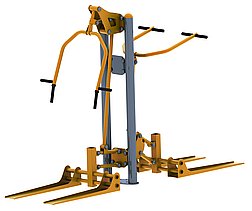 Тренажер реабілітаційний вуличний жим від грудей– тяга зверху SL-811, фото 3