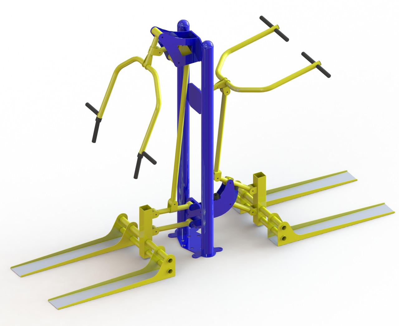 Тренажер реабілітаційний вуличний жим від грудей– тяга зверху SL-811