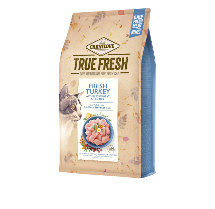 Корм сухий для котів Carnilove True Fresh Cat Turkey з індичкою, 4,8 кг (*), фото 1