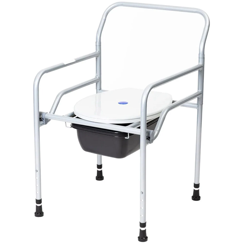 Стілець туалет регульований доладний KT-770 для інвалідів літніх хворих крісло, фото 1